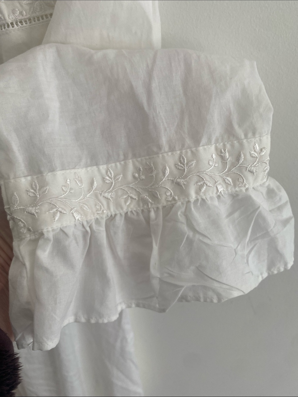 Eileen West Cotton Embroidered Romantic L/S Ballet Button Thro Nightgown Size XL - Picture 6 of 10